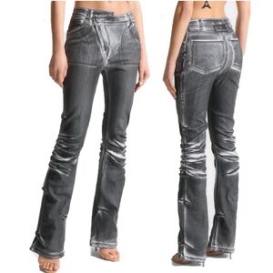 Maniere De Voir Silver Women Jeans